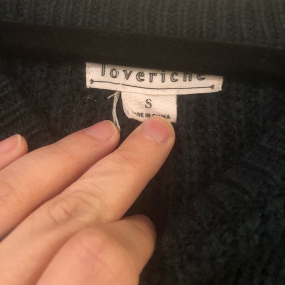 Kiki La Rue Cut Out Sweater Teal Size S - Picture 2 of 2